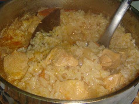 arroz de frango no tacho